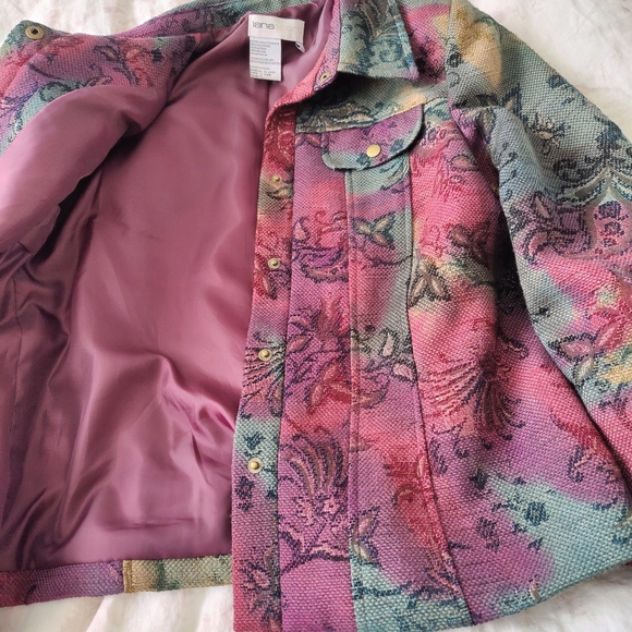 Lana Sport | size 10 | vintage 90s style jacket with snaps and shoulder pads - Picture 11 of 16